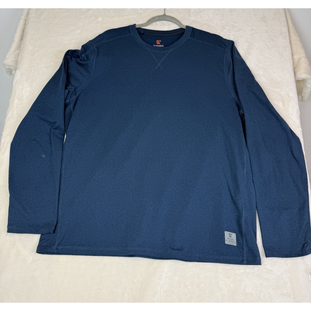 Rugged Elements Long Sleeve Performance‎ Tee Mens XL Blue  Durable
